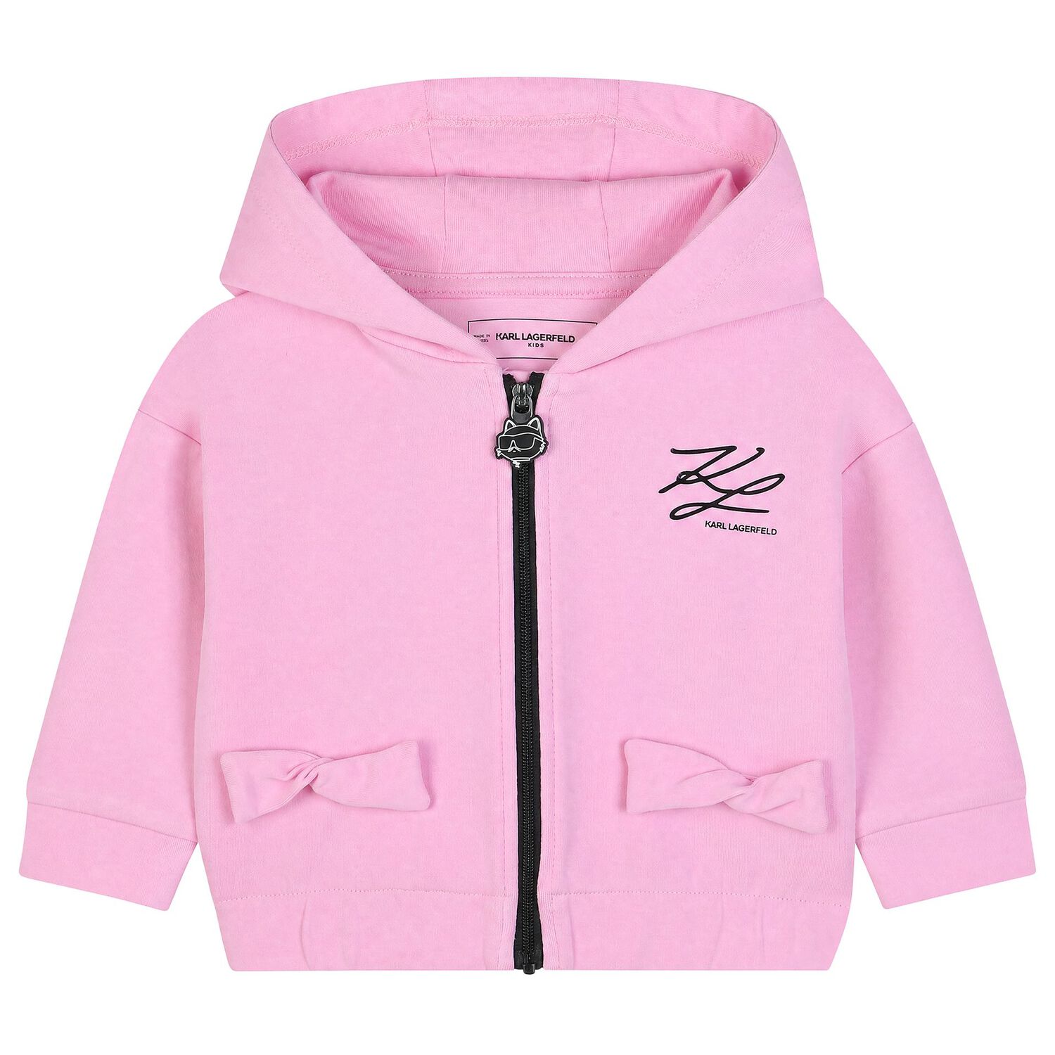 Younger Girls Pink Choupette Logo Tracksuit Set, 1, hi-res