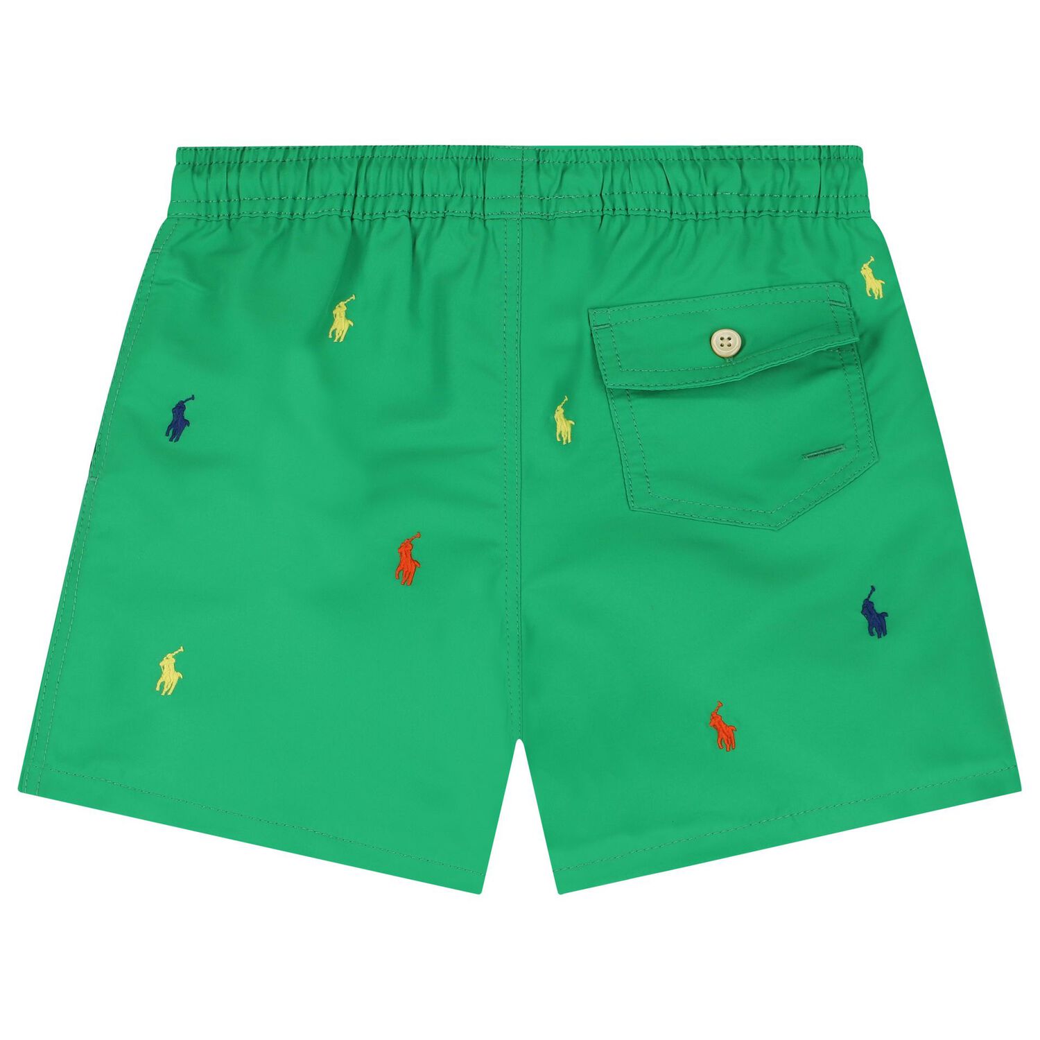 Boys Green Logo Swim Shorts, 1, hi-res image number null