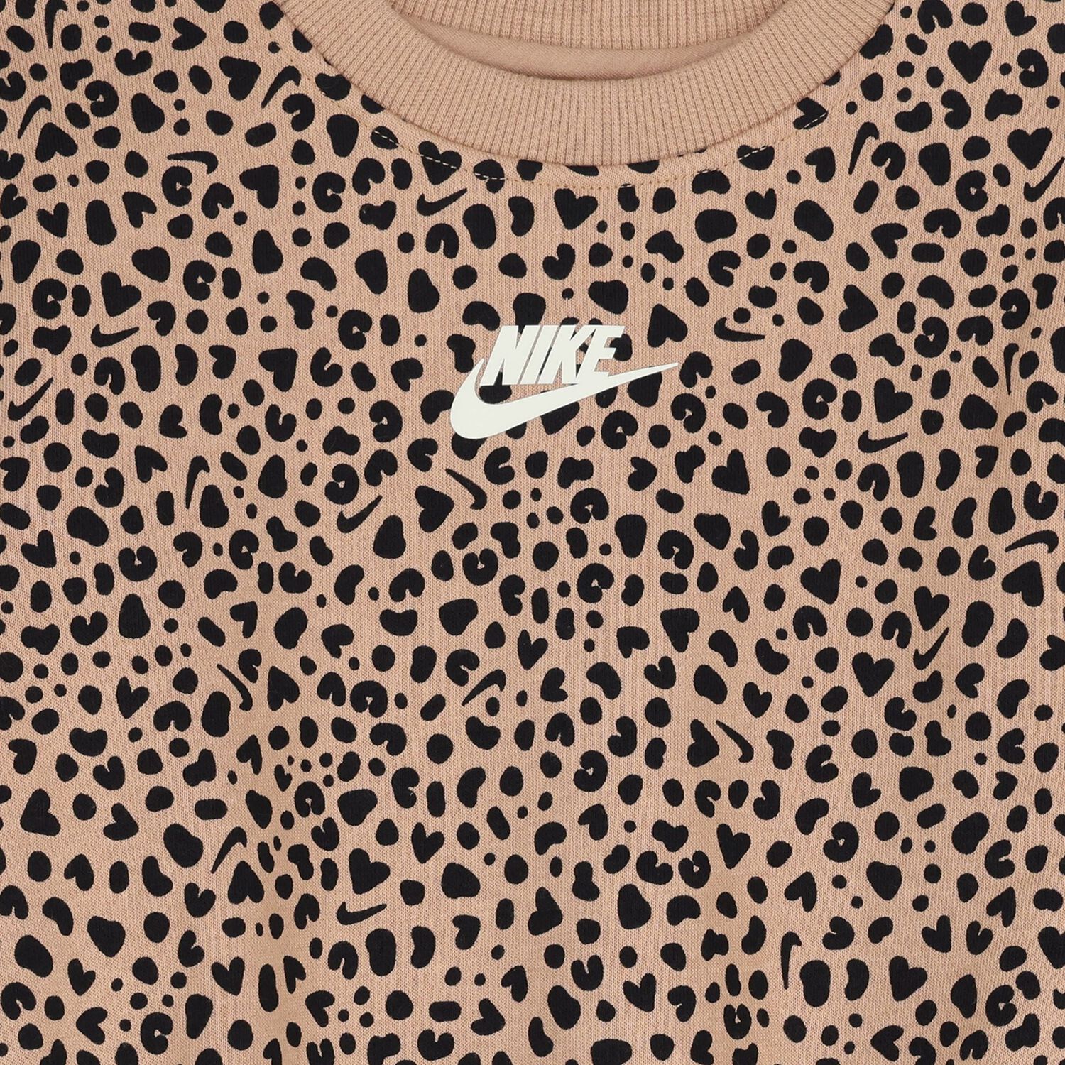 Girls Beige & Black Logo Leggings Set, 1, hi-res