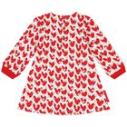 Girls Ivory & Red Hearts Dress Set, 1, hi-res