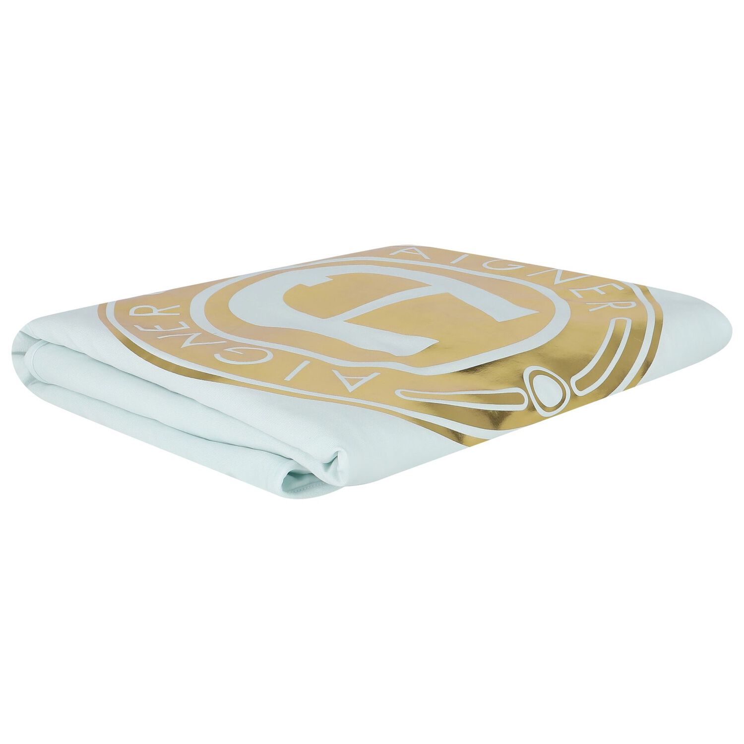 Baby Boys Blue & Gold Logo Blanket, 2, hi-res image number null