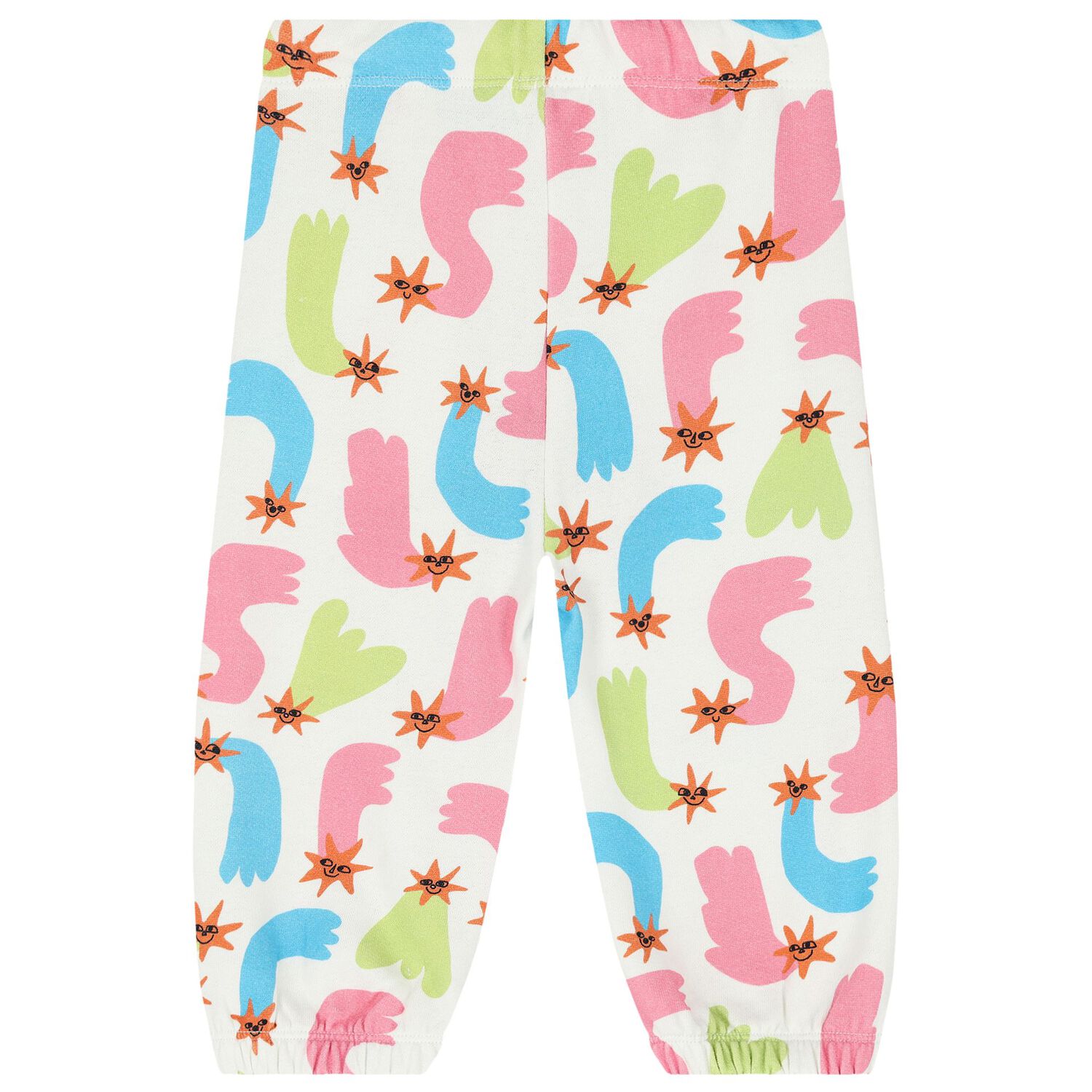 Younger Girls Ivory Shooting Stars Joggers, 1, hi-res image number null