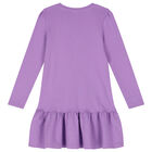 Girls Purple Logo Bag Dress, 2, hi-res