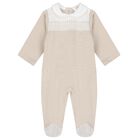 Beige Shirred Babygrow Gift Set, 1, hi-res
