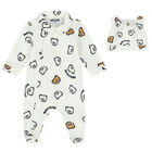 Ivory Teddy Bear Logo Babygrow Gift Set, 1, hi-res