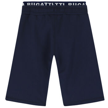 Boys Navy Logo Shorts