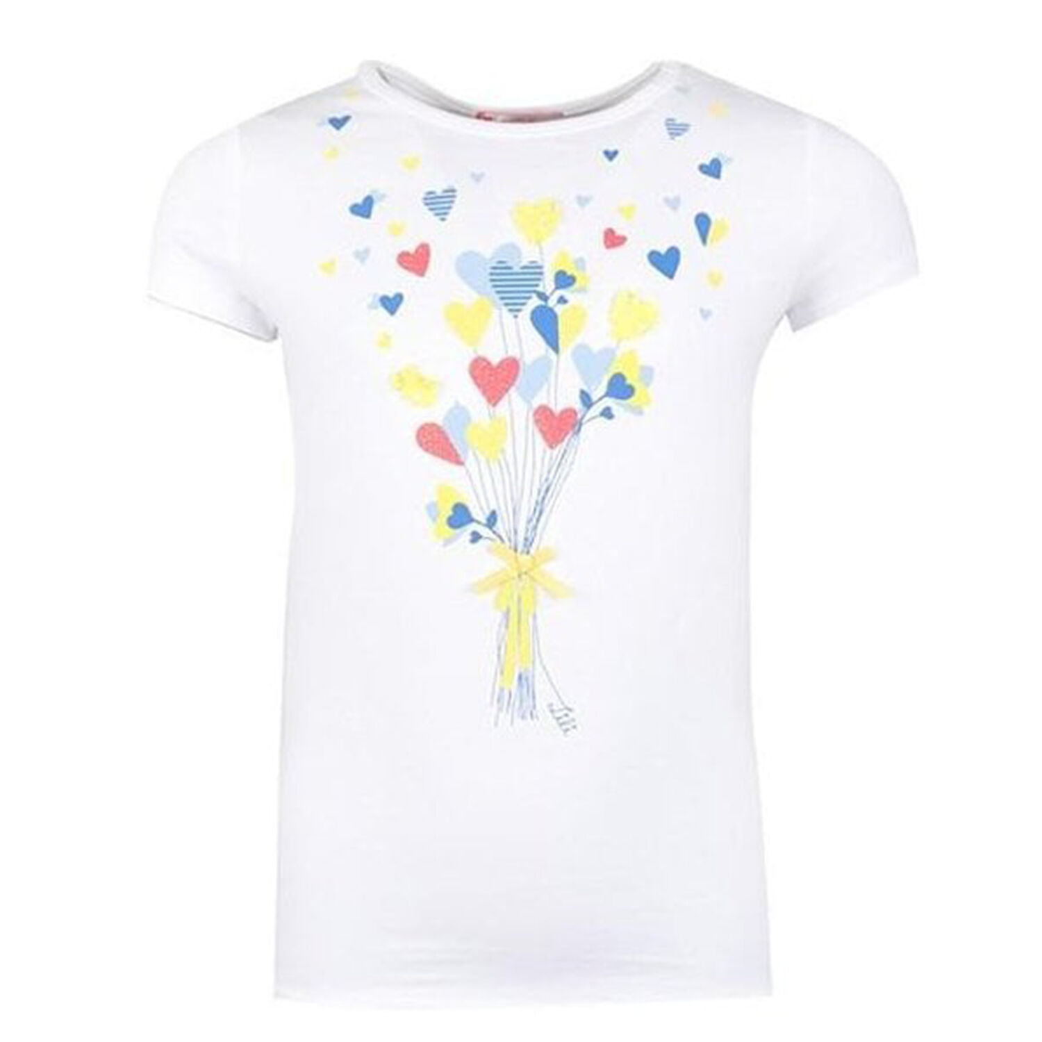 Girls White Hearts Top, 1, hi-res image number null