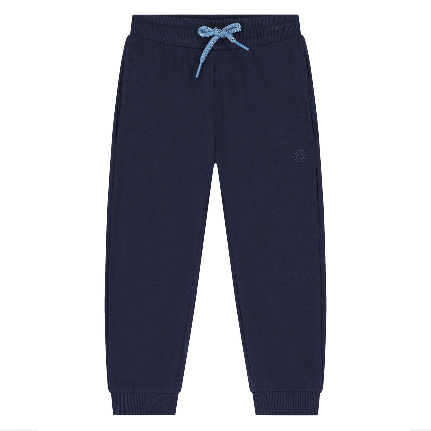 Younger Boys Navy Blue Logo Joggers, 1, hi-res image number null