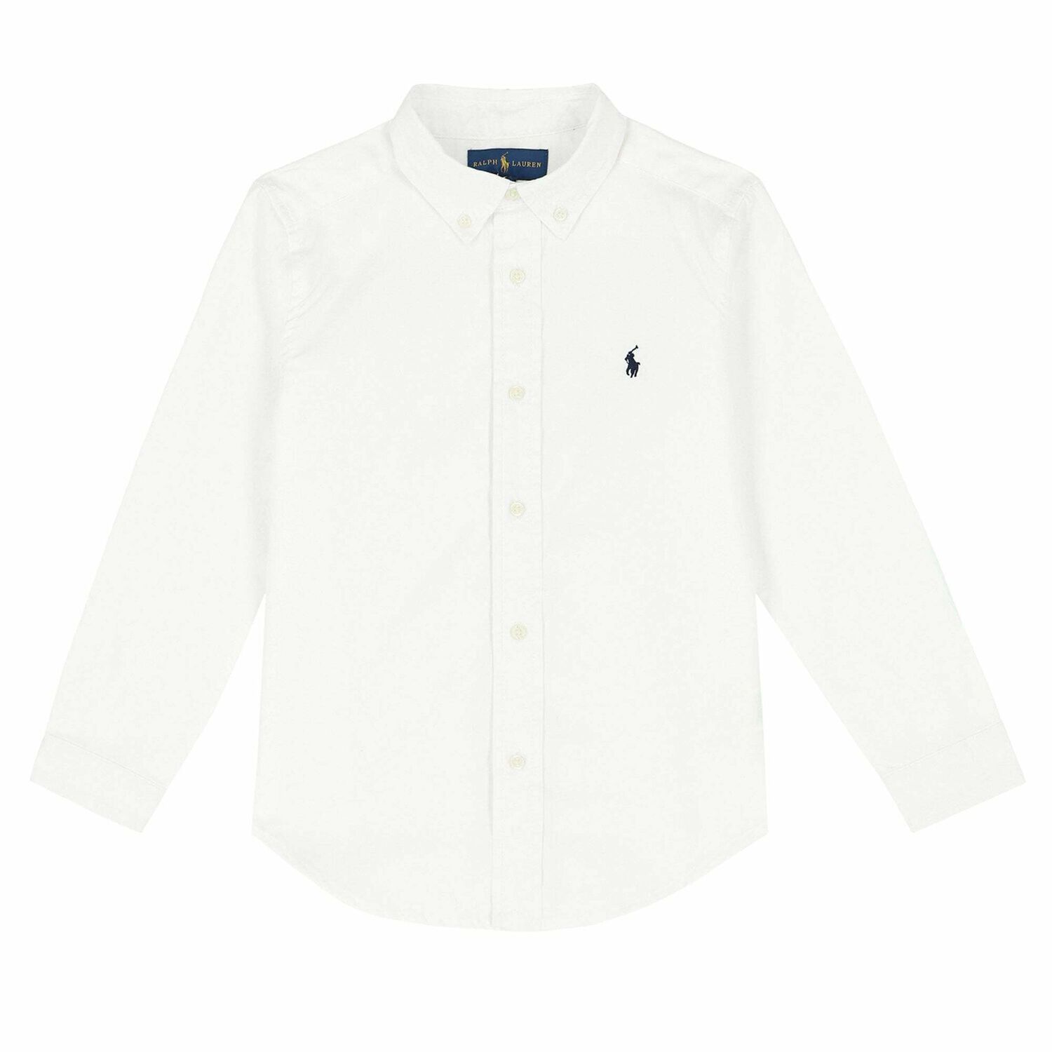 Boys White Slim Fit Logo Shirt, 1, hi-res image number null