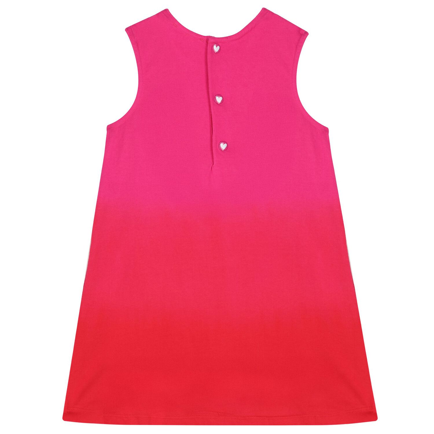 Girls Pink & Red Sequin Heart Dress, 1, hi-res image number null