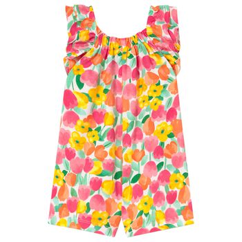 Younger Girls Multi-Coloured Floral Jumpsuit
