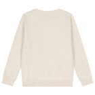Boys Beige Knitted Jumper, 2, hi-res