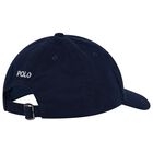 Boys Navy Blue Polo Bear Cap, 1, hi-res