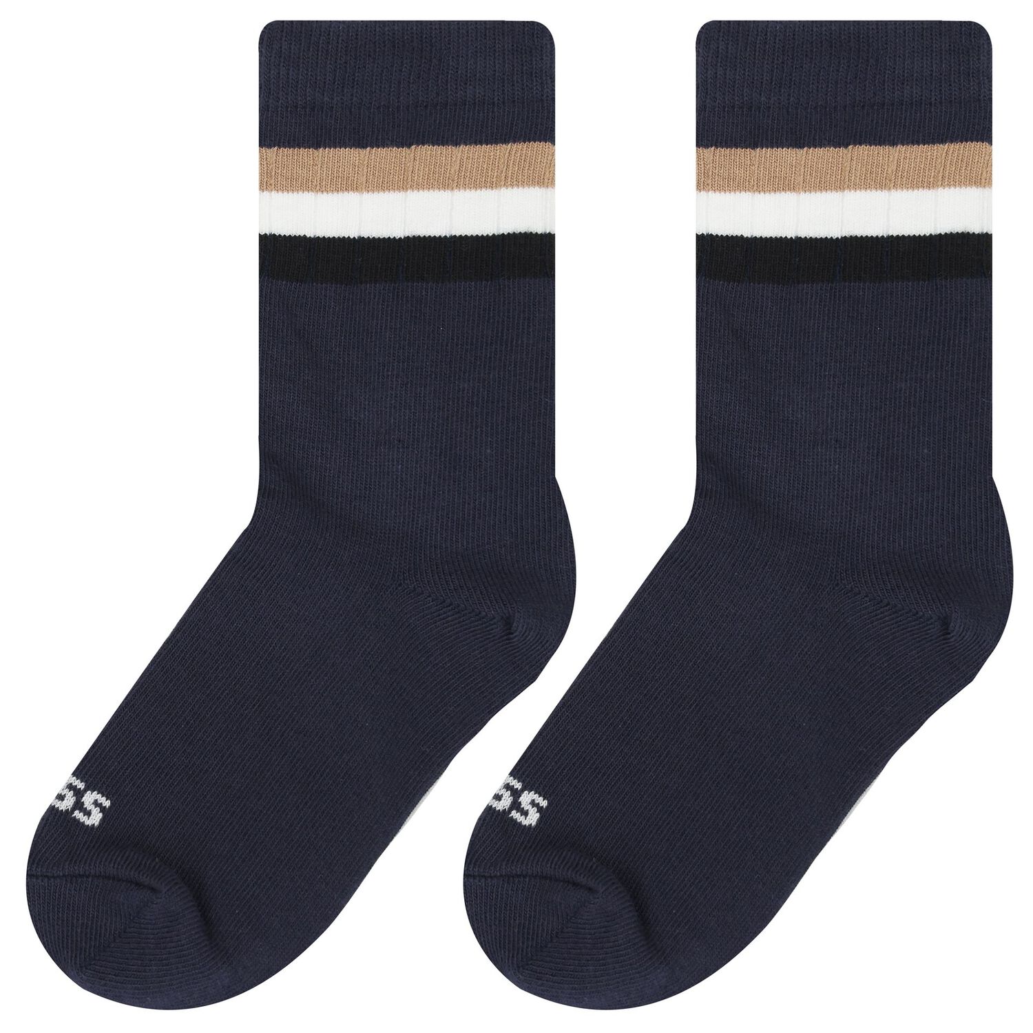 Boys Navy Logo Socks ( 2-Pack ), 2, hi-res image number null