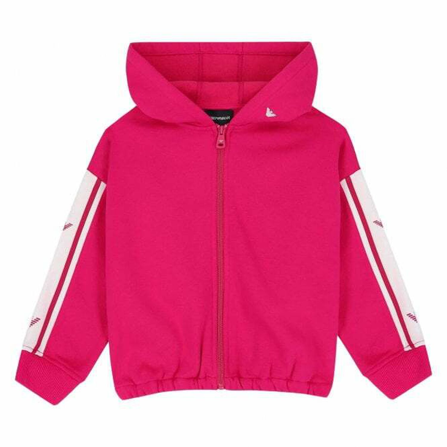 Girls Pink Logo Zip-Up Top, 1, hi-res image number null