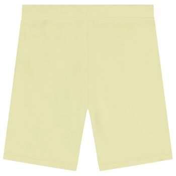 Yellow Logo Softskin Cycling Shorts