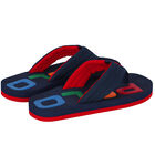 Boys Navy Blue Logo Flip-Flops, 1, hi-res
