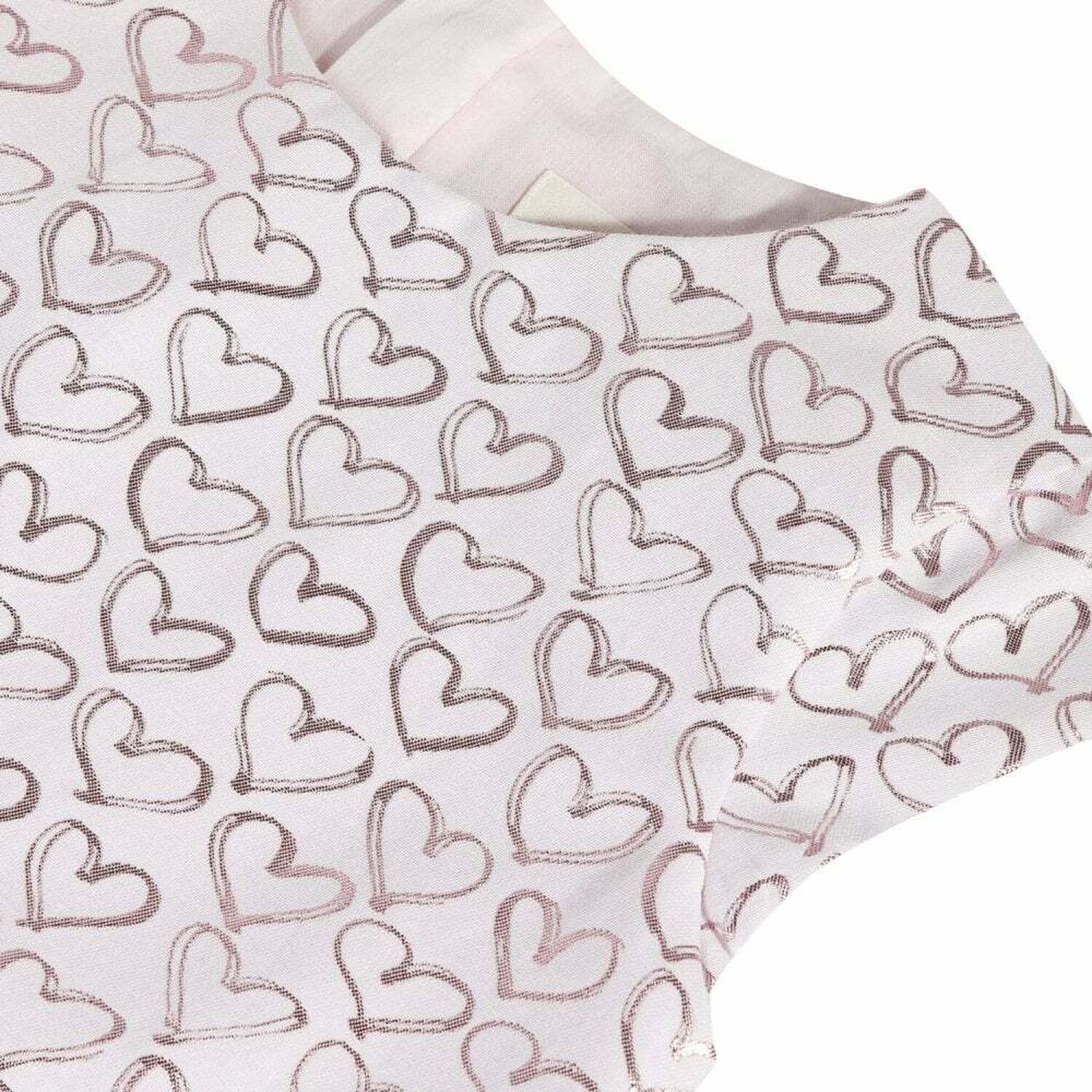 Girls Heart Print Dress, 1, hi-res