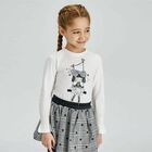 Girls Ivory Long Sleeve Top, 2, hi-res