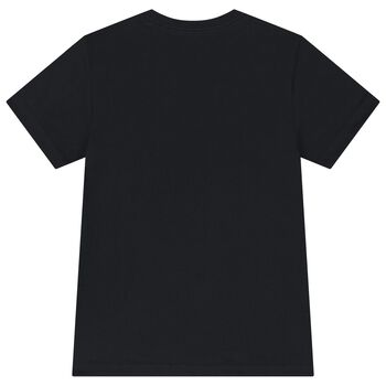 Boys Black Polo Bear T-Shirt