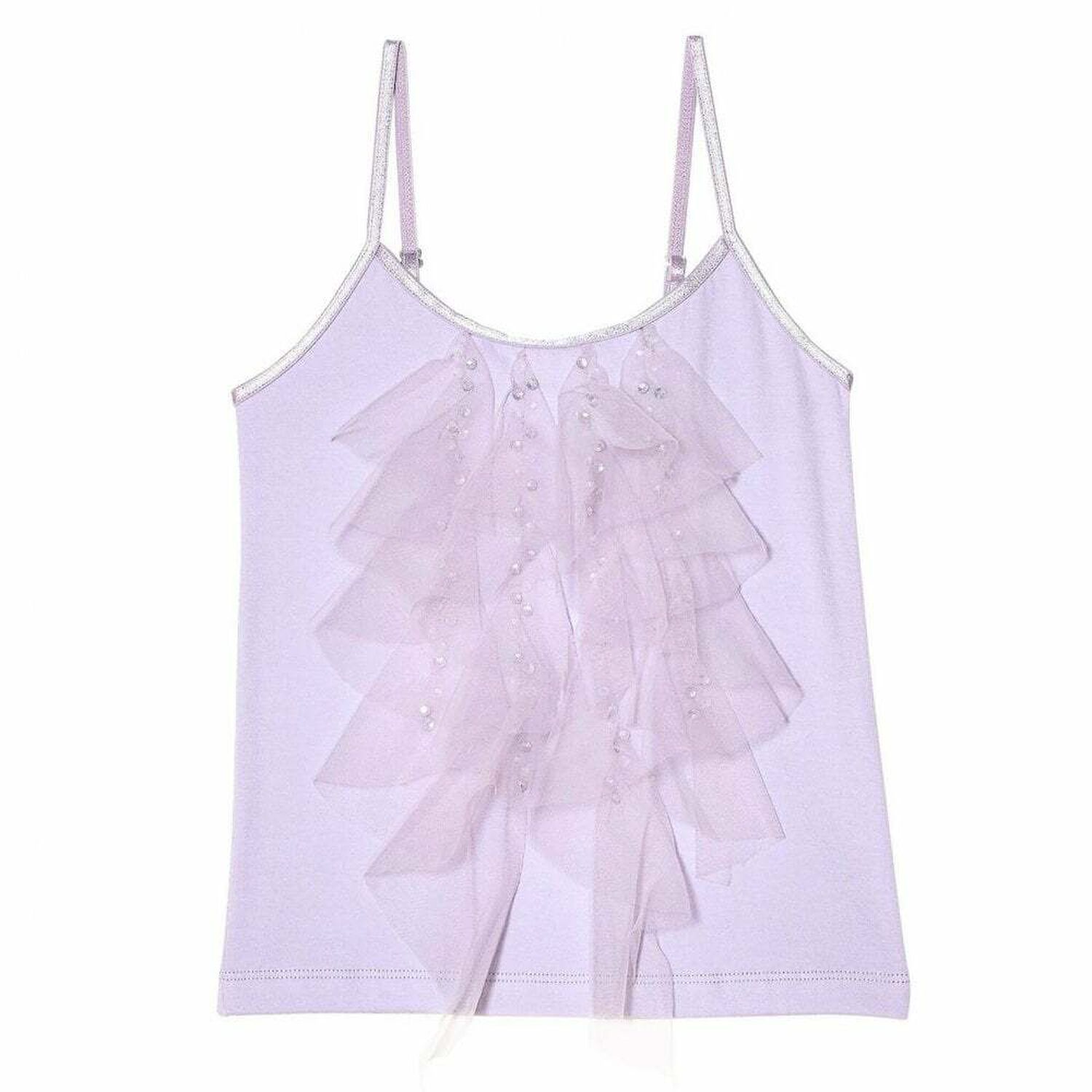 Girls Signet Wisteria Tulle Top, 1, hi-res