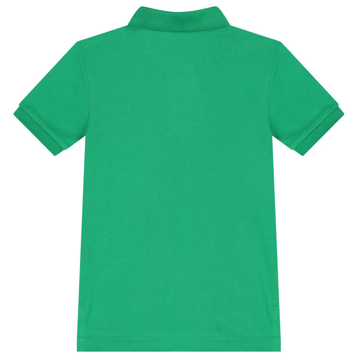 Boys Green Logo Polo Shirt, 1, hi-res