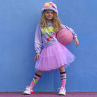 Girls Purple & Pink Tulle Dress, 1, hi-res