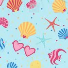 Girls Aqua Printed Swimsuit, 1, hi-res