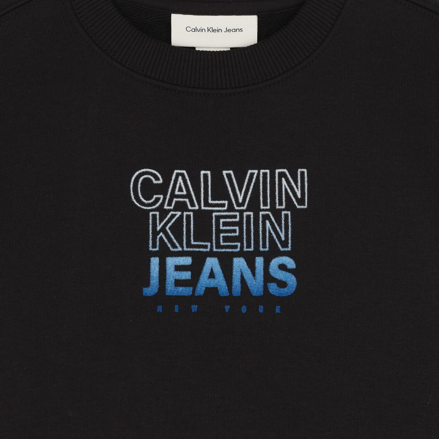 Boys Black Logo Sweatshirt, 1, hi-res image number null