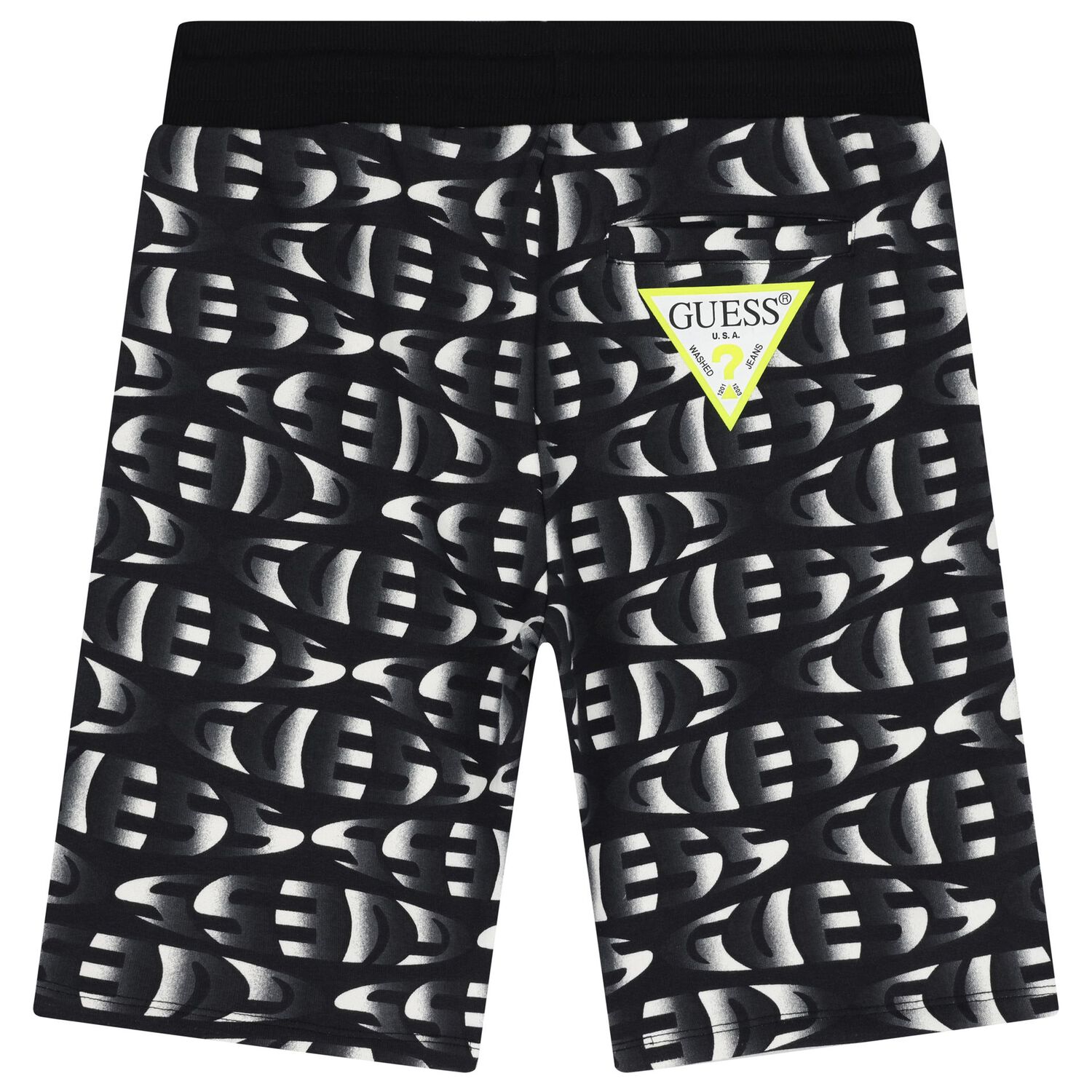Boys Black Logo Shorts, 1, hi-res image number null