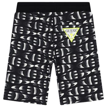 Boys Black Logo Shorts