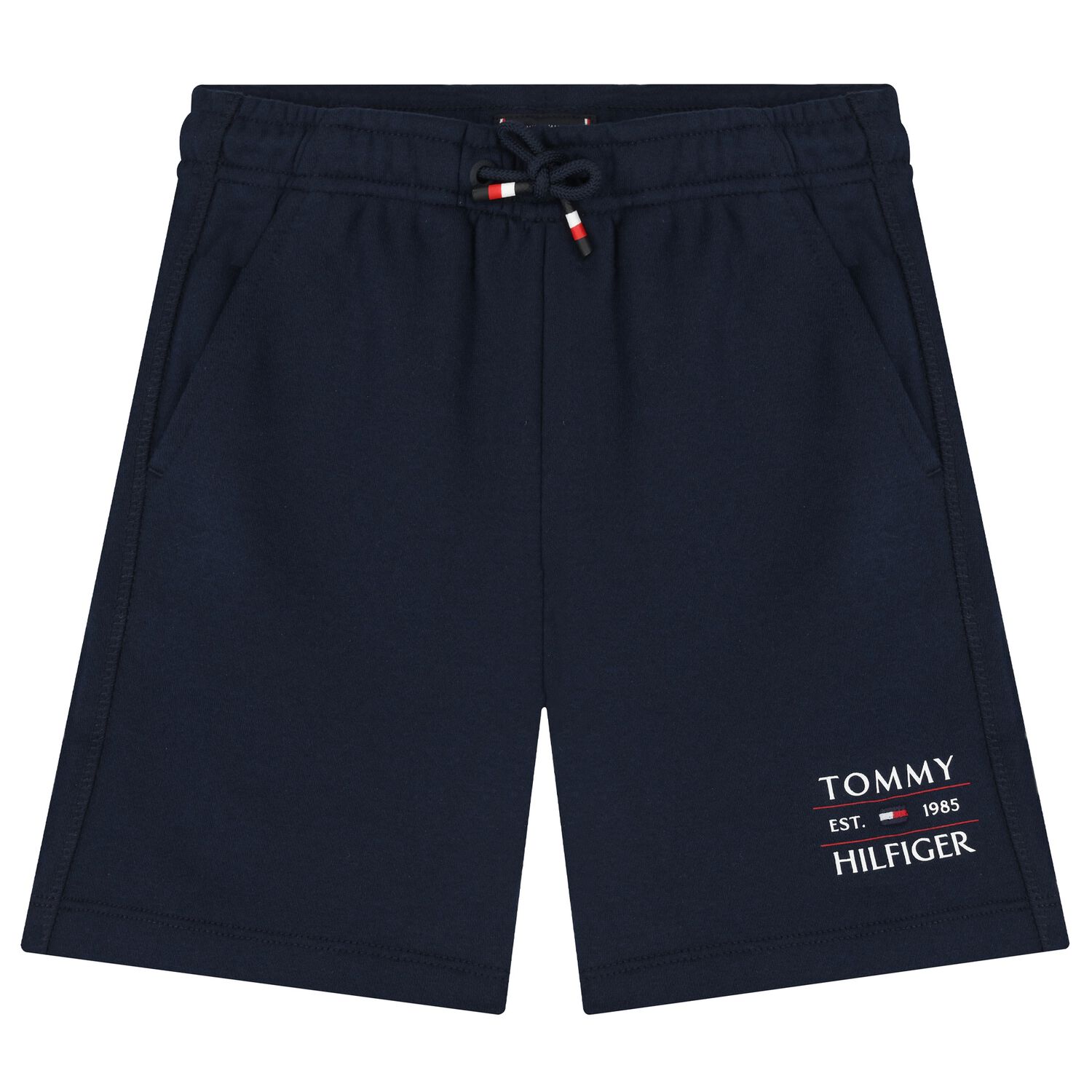 Boys Navy Blue Logo Shorts, 2, hi-res