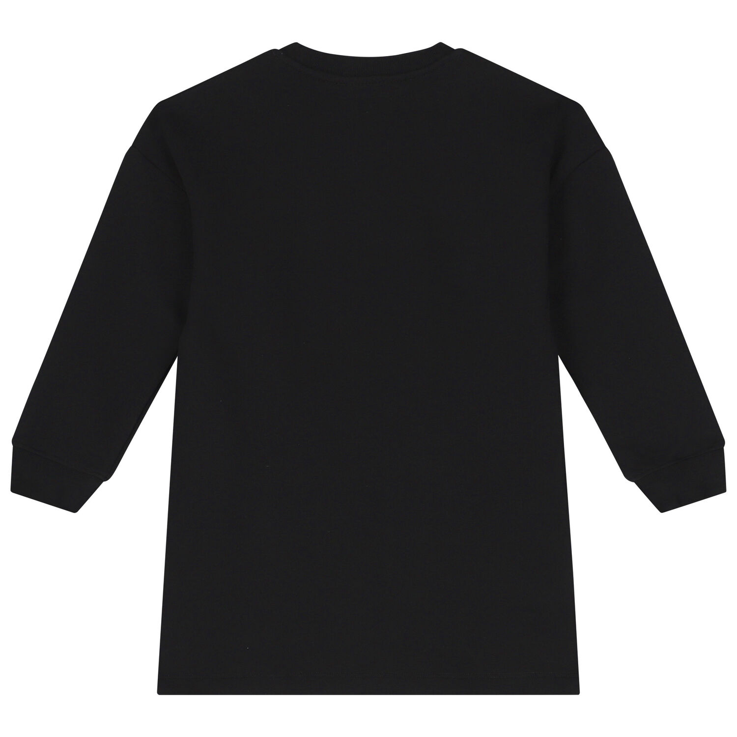 Girls Black Logo Embellished Dress, 1, hi-res