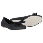 Girls Black Bow Logo Jelly Shoes, 1, hi-res