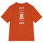 Boys Orange & Black Logo Shorts Set, 2, hi-res