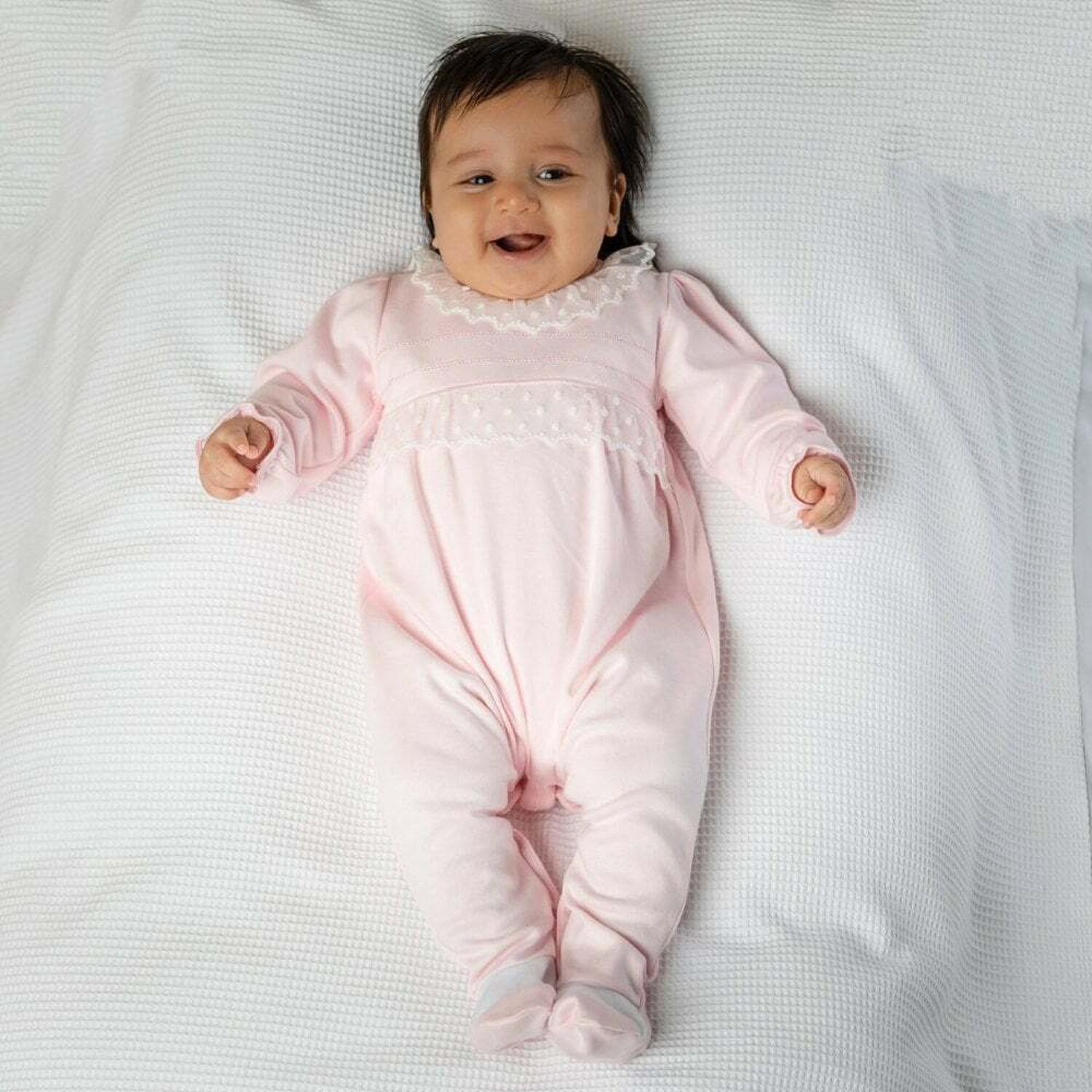 Girls Pink Babygrow, 1, hi-res image number null