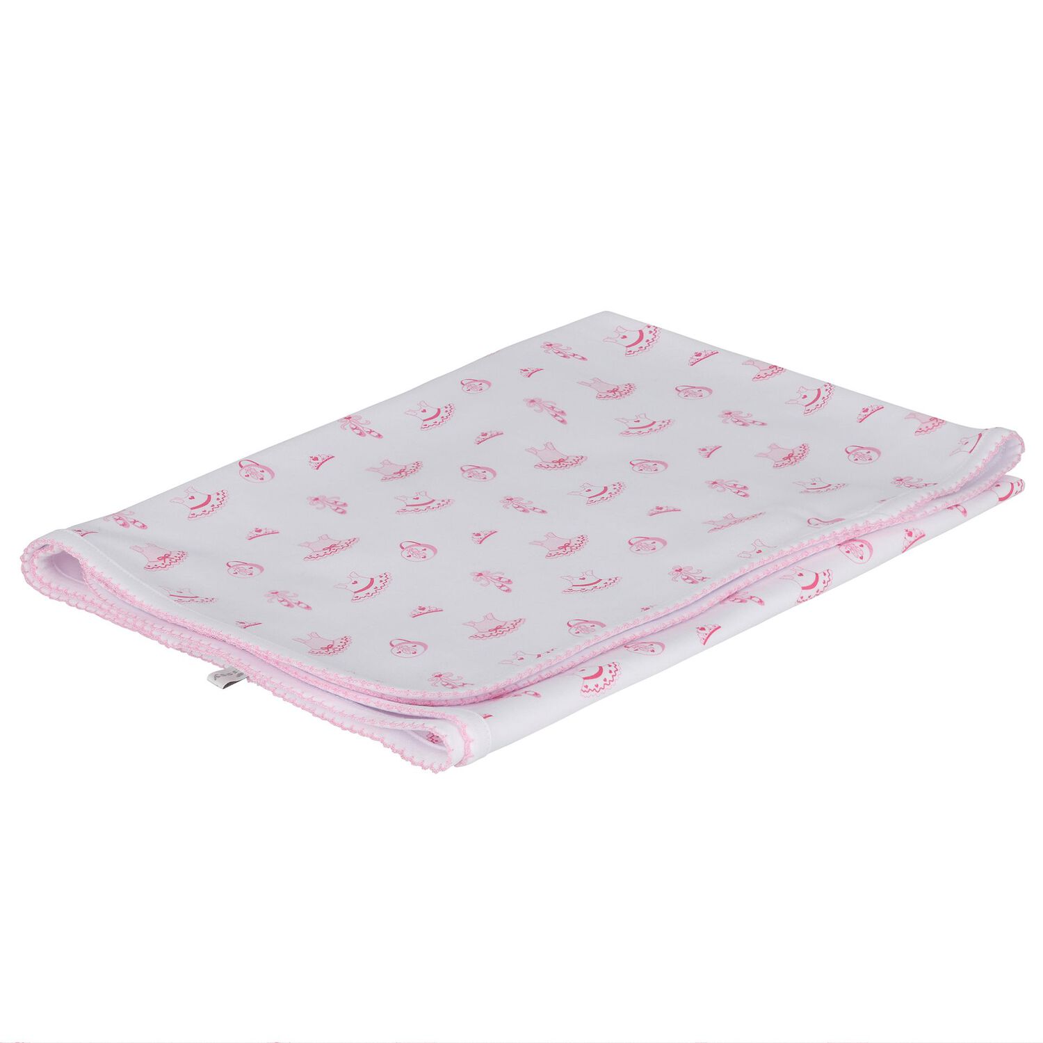 Baby Girls White & Pink Ready To Dance Blanket, 1, hi-res