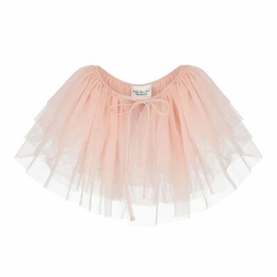 Girls Pink Tulle Cape