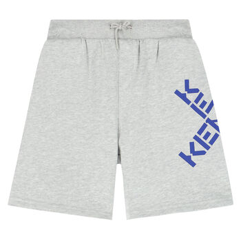 Boys Grey Logo Shorts