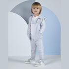 Boys Grey Logo Tracksuit, 1, hi-res