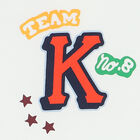 Younger Boys White Varsity Logo Long Sleeve Top, 1, hi-res