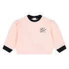 Younger Girls Pink & Black Logo Tulle Skirt Set, 1, hi-res