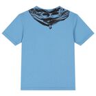 Boys Blue Logo T-Shirt, 3, hi-res