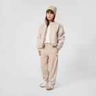 Girls Beige Embellished Logo Trousers, 1, hi-res