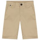Boys Beige Shorts, 3, hi-res