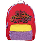 Girls Pink Logo Backpack, 1, hi-res