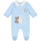 Baby Boys Blue Babygrows ( 2-Pack ), 1, hi-res