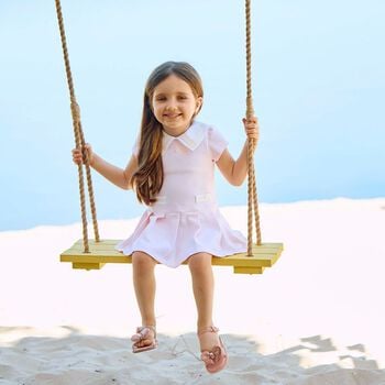 Girls Pink & White Dress