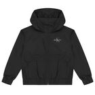Boys Black Logo Jacket, 1, hi-res
