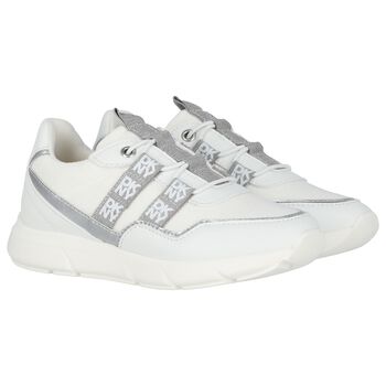 White Logo Trainers
